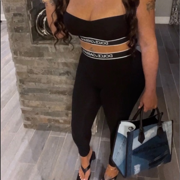 dolce and gabbana tights set